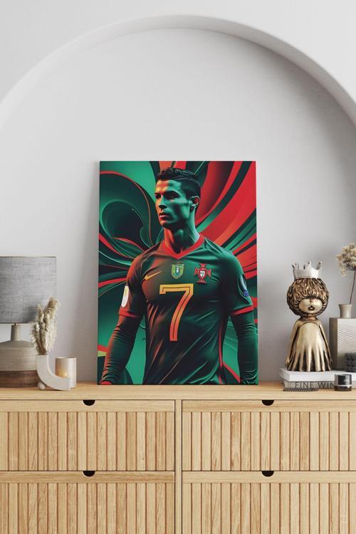 Portekiz Cristiano Ronaldo 7 Kanvas Tablo