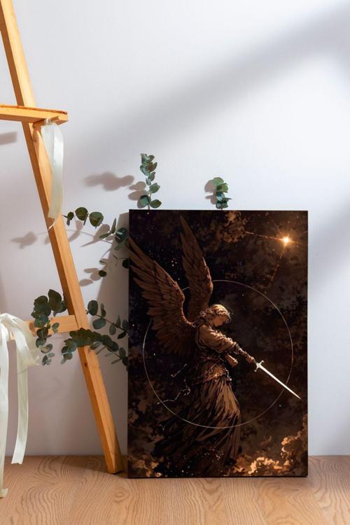 Savaşçı Melek Kanvas Tablo
