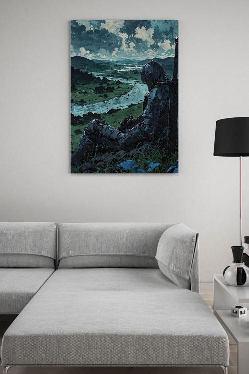 Yorgun Savaşçı Kanvas Tablo