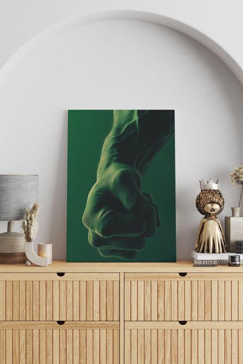 Hulk Yumruğu Kanvas Tablo