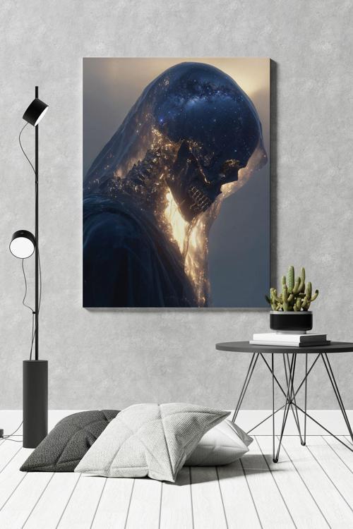 Yıldız Kuru Kafa Kanvas Tablo