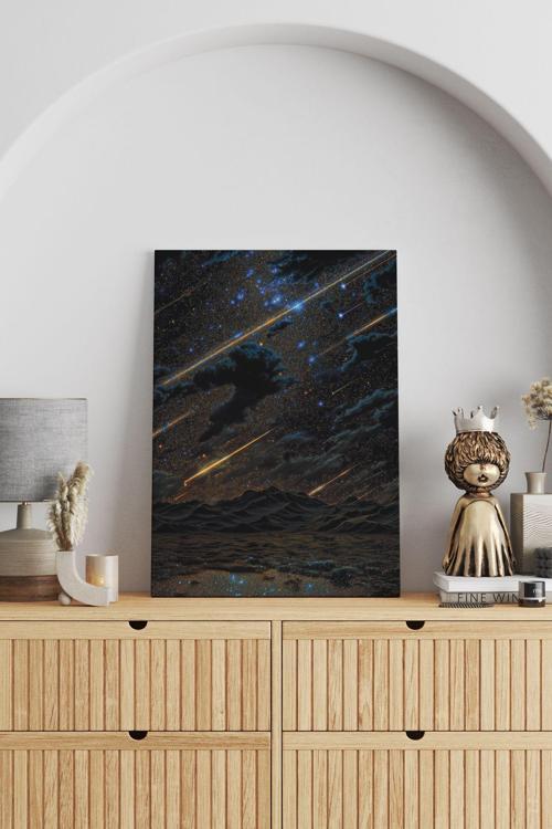 Meteor Yağmuru Kanvas Tablo