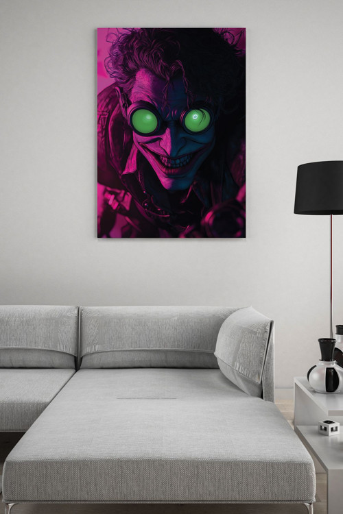 Joker ve Yeşil Gözlükleri Kanvas Tablo
