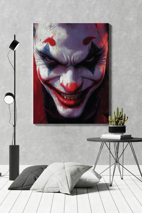 Joker Face Kanvas Tablo