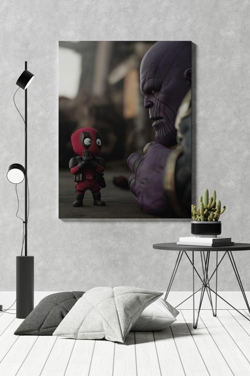 Deadpool Thanos Kanvas Tablo