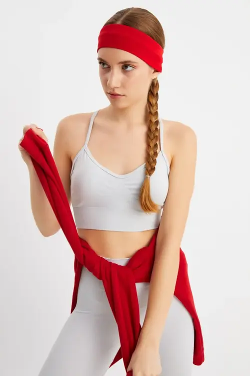 Kadın %100 Pamuklu Penye, Kaymaz, Terletmez, Ultra Hafif, Spor Saç Bandı Bandana