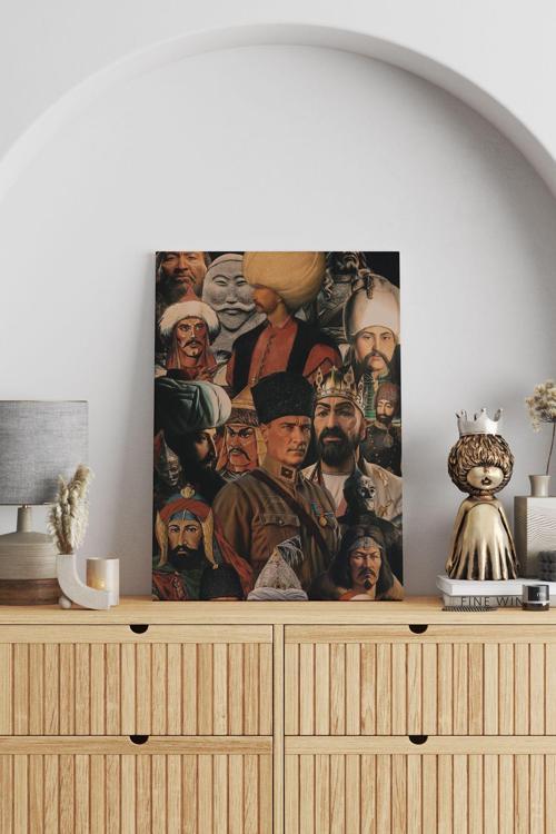 Türk Tarihi Kanvas Tablo