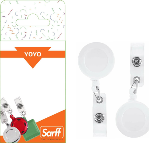 YUVARLAK KANCALI BEYAZ EKO YOYO BLİSTER - 2ADET