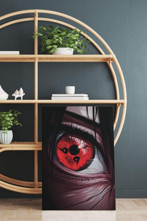 İtachi Uchiha Gözü Kanvas Tablo