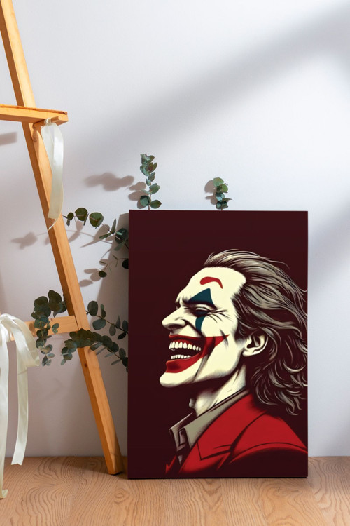 Joker Gülüşü Kanvas Tablo