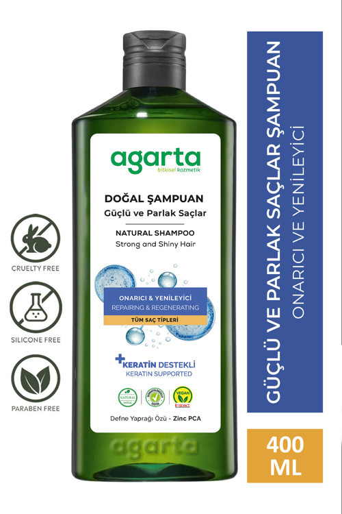 Doğal Şampuan Güçlü Ve Parlak Saçlar İçin 400 Ml