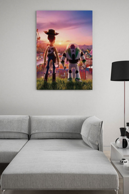 Buzz ve Sheriff Toy Story Kanvas Tablo