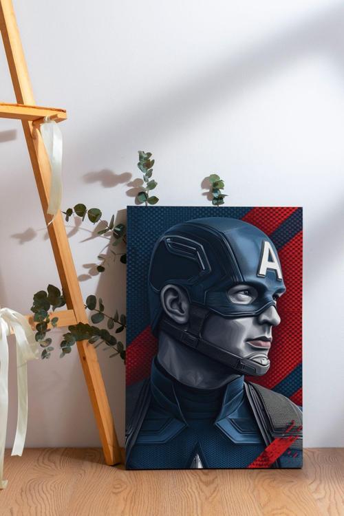 Captan America Kanvas Tablo