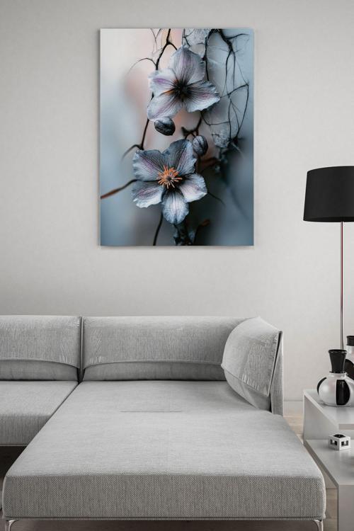 Yıpranmış Çiçekler Kanvas Tablo