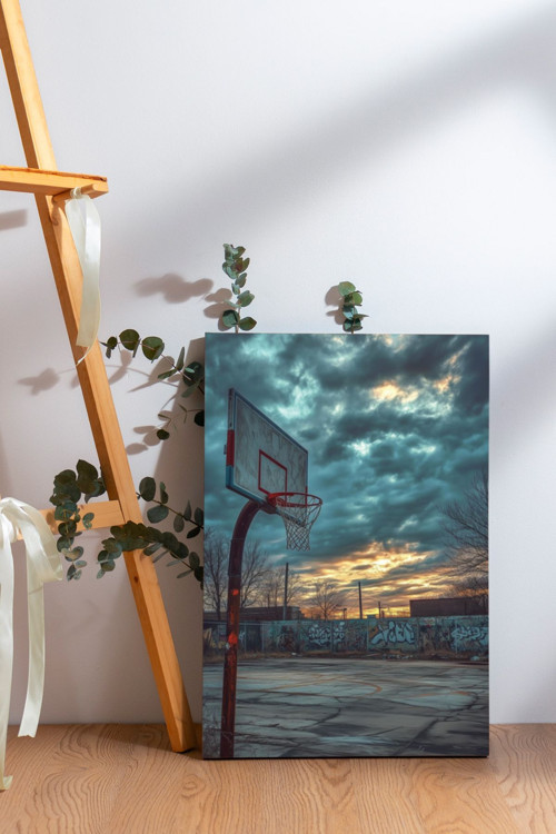 Basketbol Potası Kanvas Tablo