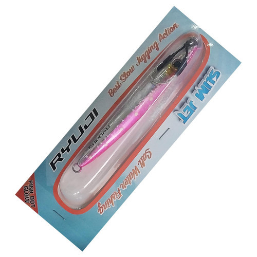 Slim Jet 9cm 30gr Metal Jig Yem Pink Dot Glow