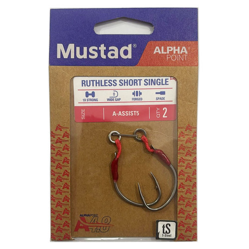 Alpha Point Ruthless Short Single A-ASSIST5 Asist Olta İğnesi 1 No / 2 Adet