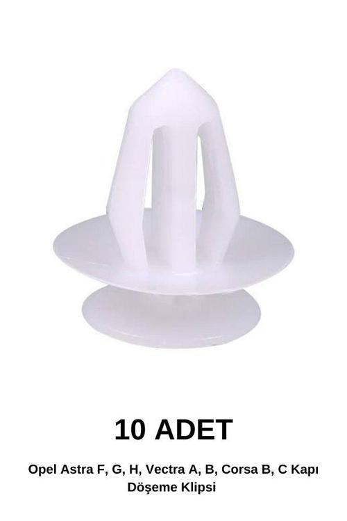 Opel Astra F, G, H, Vectra A, B, Corsa B, C Kapı Döşeme Klipsi (10 ADET)