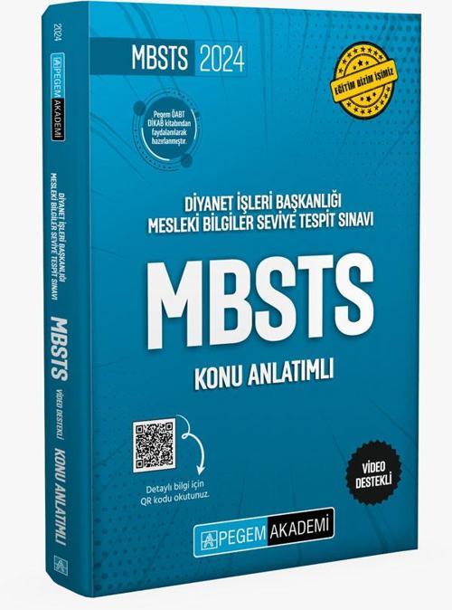 Pegem Akademi 2024 Diyanet İşleri Başkanlığı Mesleki Bilgiler Seviye Tespit Sınavı MBSTS Konu Anlatımlı