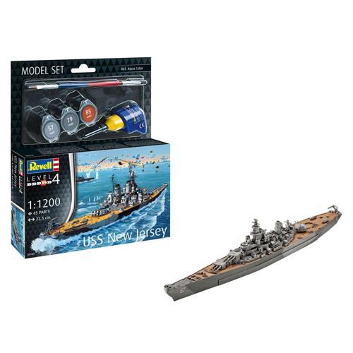 Model Set Gemi Model Set Battleship USS New Jersey 65183