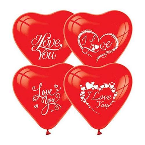 I Love You Baskılı Kalp 7'Li