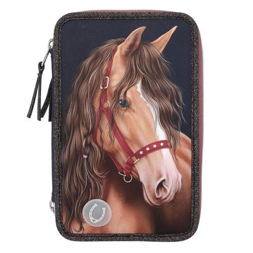 Miss Melody İçi Dolu Kalem Kutusu Glitter Horse Led 13190