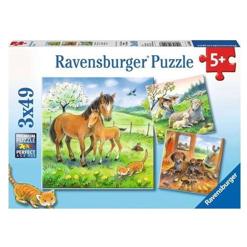 Çocuk Puzzle 3x49 Parça Kucaklaşma 80298