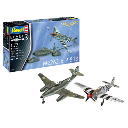 Maket Combat Messerschmitt Me262 P-51B Mustang Vsu03711
