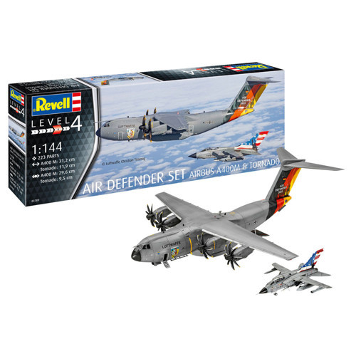 Model Kit Uçak Air Defender Set Airbus A400M Tornado 03789