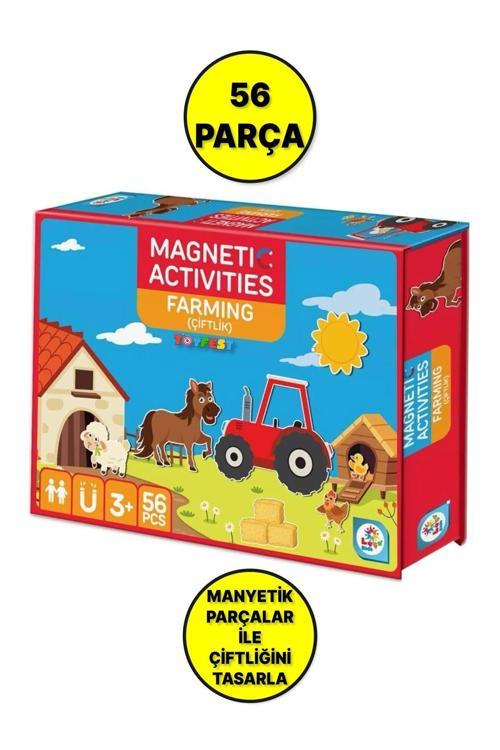 Kendi Çiftliğini Kendin Oluşur - Manyetik Eğitici Çiftlik Aktivite Oyun Seti - 56 Parça