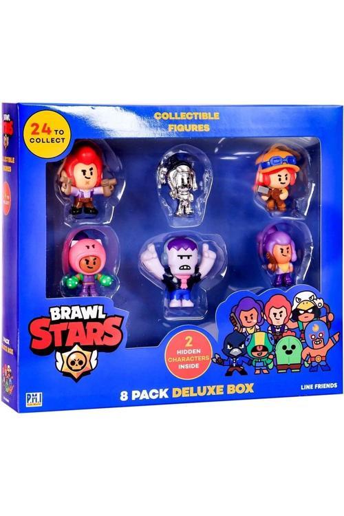Brawl Stars Figures 8 Paket Deluxe Paket - Kız Gümüş Karakter