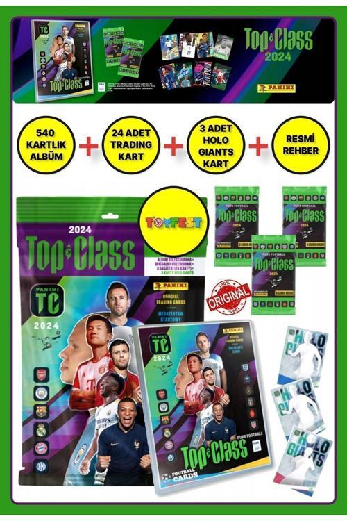Panini Fifa Top Class 2024 Koleksiyon Futbolcu Kartı Albüm Dergisi (24 Adet Kart+3 Holo Giants Kart)