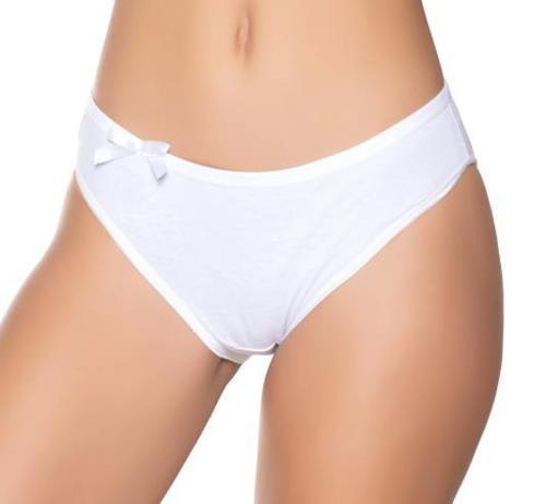 12 Adet Sedef Yıldızı Likralı Bayan Düz Bikini Külot 1065