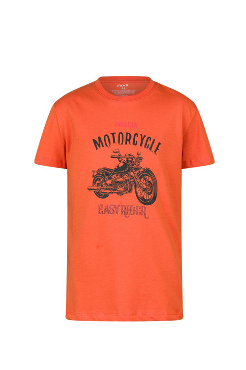 Aja Çocuk Baskılı T-Shirt Turuncu 212