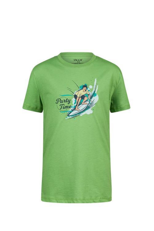 Aja Çocuk Baskılı T-Shirt Yeşil 216