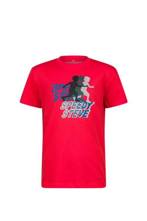 Aja Çocuk Baskılı T-Shirt Kırmızı 210