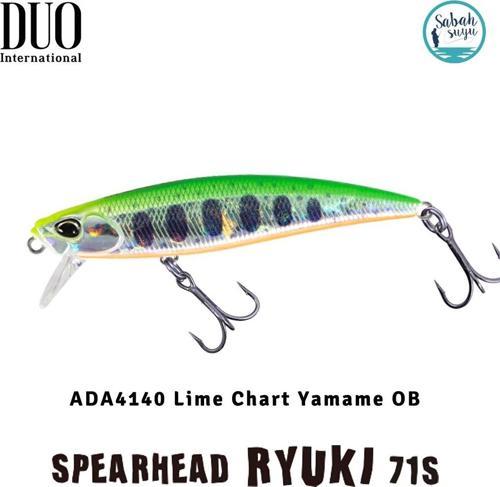 Spearhead Ryuki 71S ADA4140 Lime Chart Yamame OB
