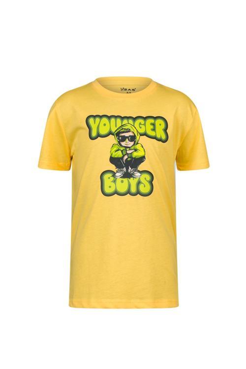 Aja Çocuk Baskılı  T-Shirt Sarı 214