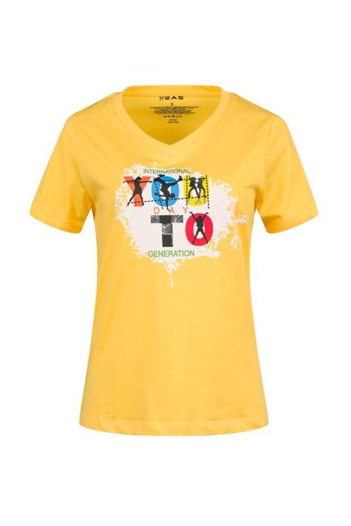 Alone Baskılı V Yaka Kadın T-Shirt 403