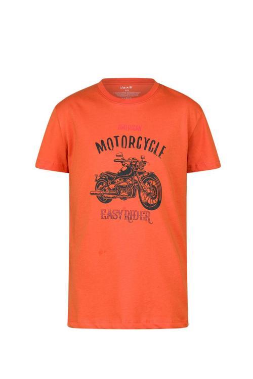 Aja Çocuk Baskılı T-Shirt Turuncu 212