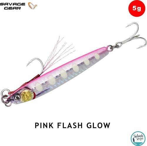 3D Jig Minnow Baby Jig 5gr 4.6cm Pink Flash Glow