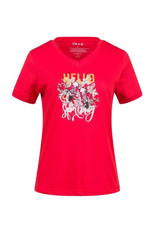 Alone Baskılı V Yaka Kadın T-Shirt 402