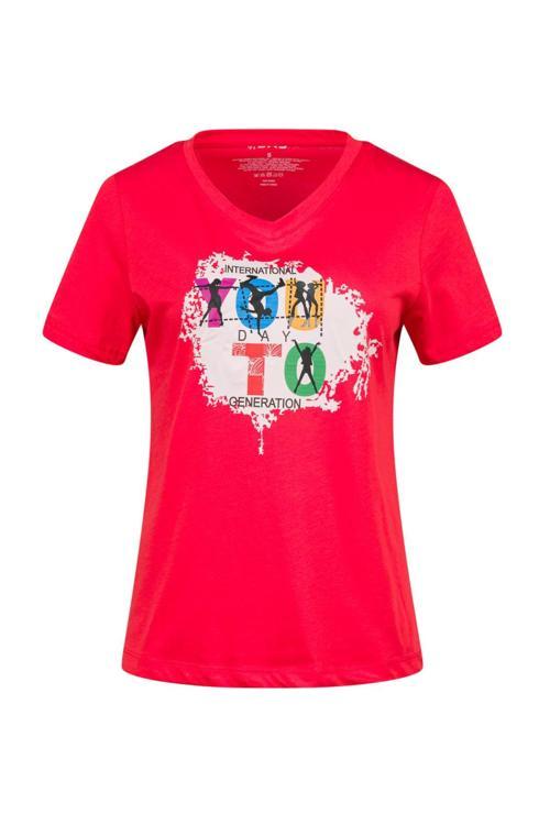 Alone Baskılı V Yaka Kadın T-Shirt 403