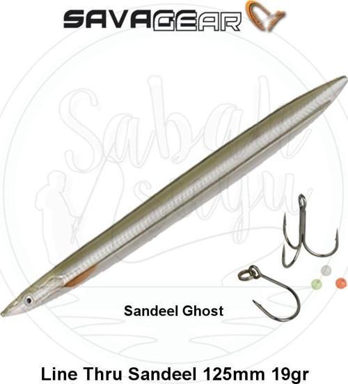 3D Line Thru Sandeel 125mm 19g 02 Sandeel Ghost