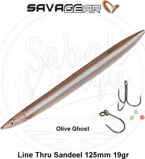 3D Line Thru Sandeel 125mm 19g 03 Olive Ghost