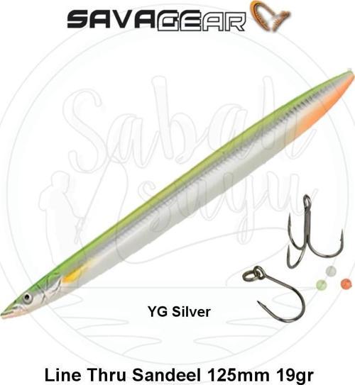 3D Line Thru Sandeel 125mm 19g 05 YG Silver