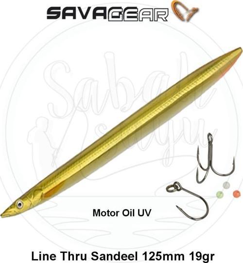3D Line Thru Sandeel 125mm 19g 06 Motoroil UV