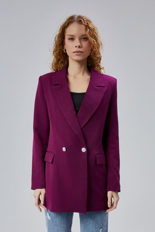 Oversize Dokuma Blazer Ceket