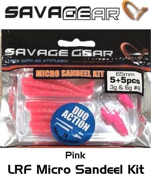 LRF Micro Sandeel Kit 12 Parça (1+1.5+5) Suni Yem Pink