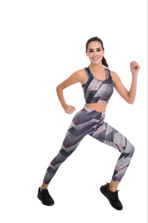 Çeşitli Renk Seçenekli Lady Esnek Ve Rahat Kadın Tayt Büstiyer Sporcu Takım
